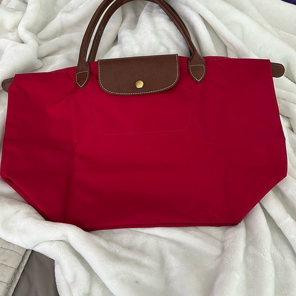 Longchamp red tote bag - Picture 2 of 7